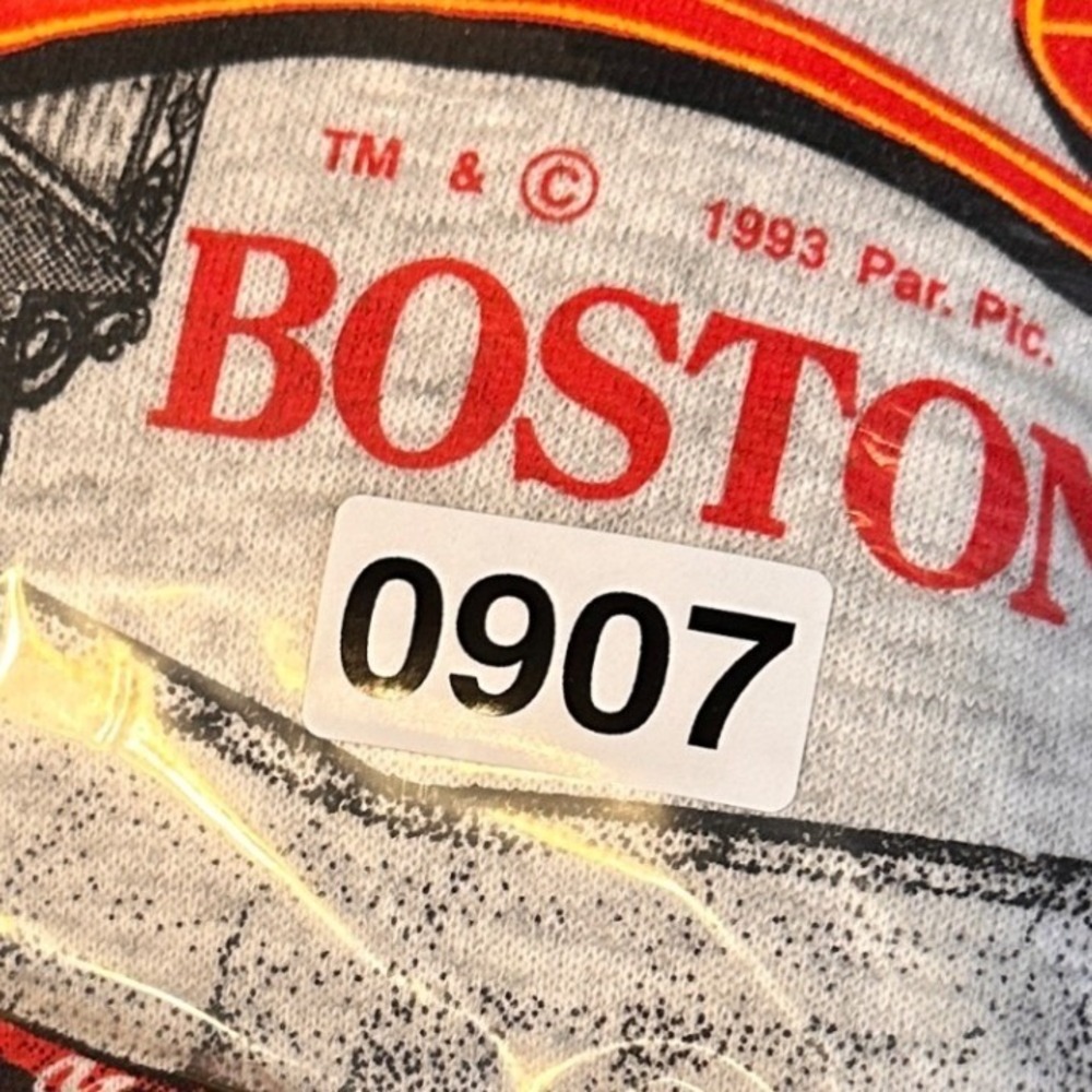 Vintage 1993 Cheers Boston Graphic Sweatshirt Mens XL Heather Grey 90s TV Show - Picture 11 of 11